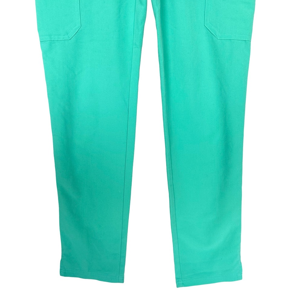 Figs Yola High-Rise Slim Stretch Lagoon Anti-Wrinkle Scrub Trouser Pant Size XXS - Picture 7 of 11